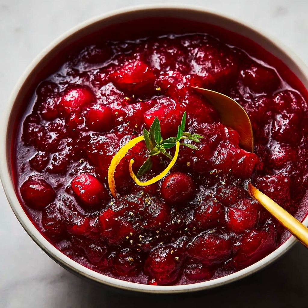 Homemade Cranberry Orange Sauce with Cinnamon Recipe - Recipe Image