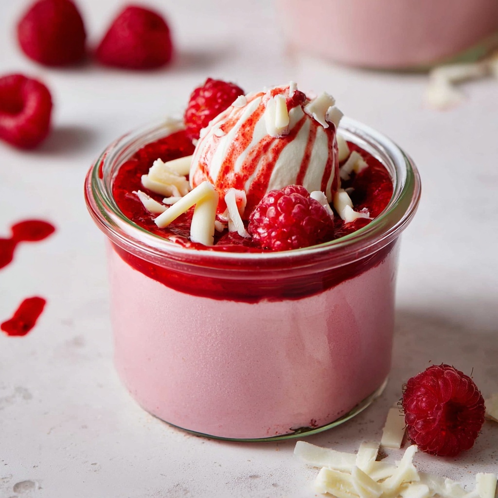Vegan Raspberry White Chocolate Mousse Recipe - Recipe Image