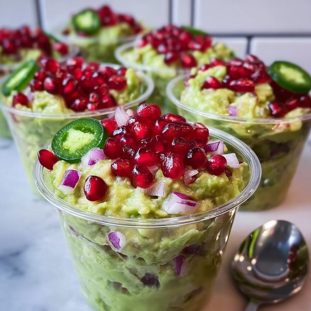 Pomegranate Guacamole Cups: 15-Minute Flavor Sensation Recipe - Recipe Image