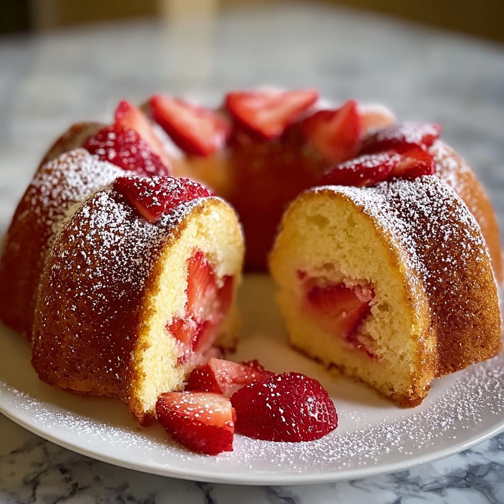 Mini Strawberry Bundt Cakes Recipe - Recipe Image