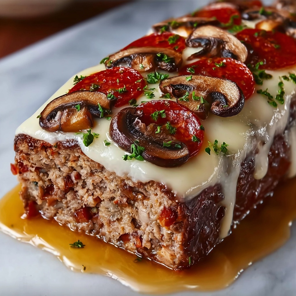 Bacon Mushroom Swiss Cheese Meatloaf – Comfort Food Bliss Recipe - Recipe Image