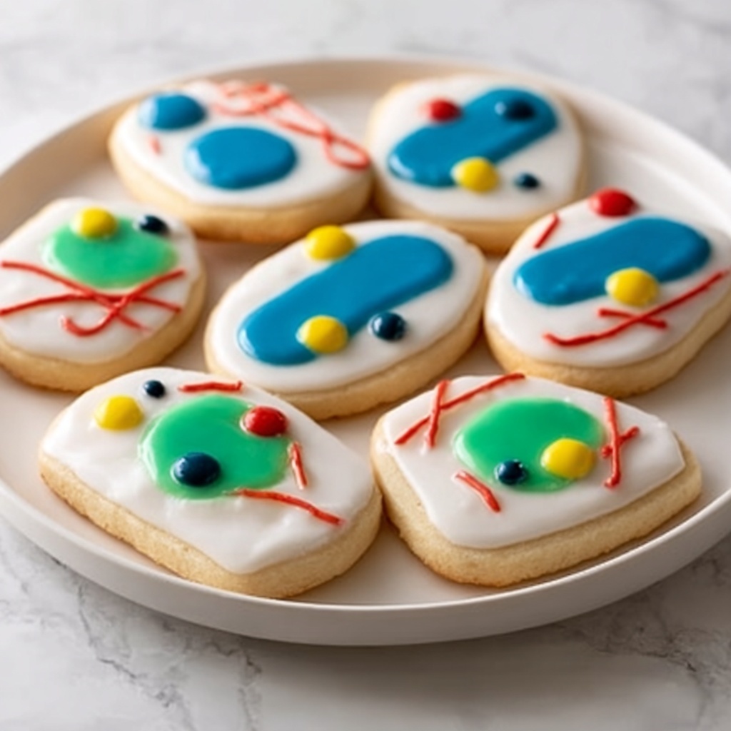 Christmas Lights Royal Icing Sugar Cookies Recipe - Recipe Image