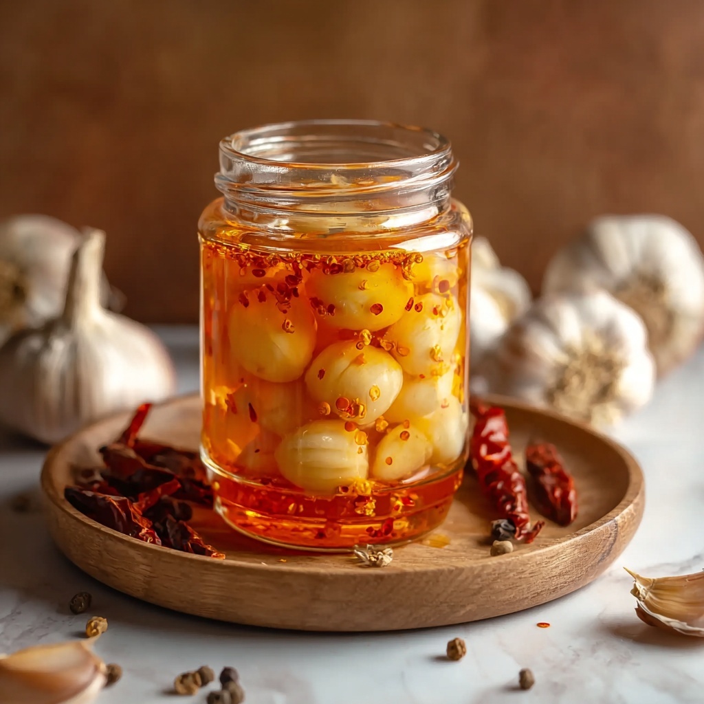 Spicy Pickled Garlic Recipe (TikTok Copycat) Recipe - Recipe Image