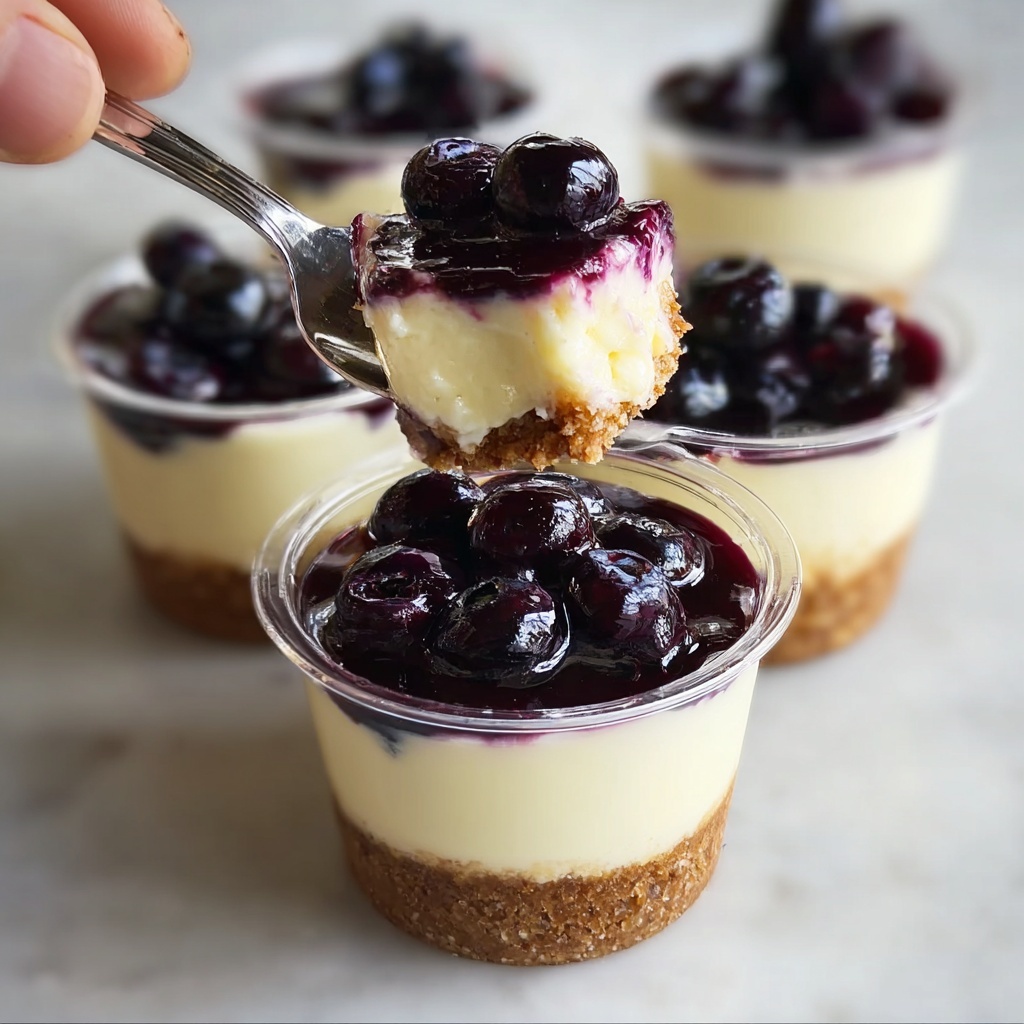 Juicy Mini Lemon Blueberry Cheesecakes to Indulge Your Senses Recipe - Recipe Image