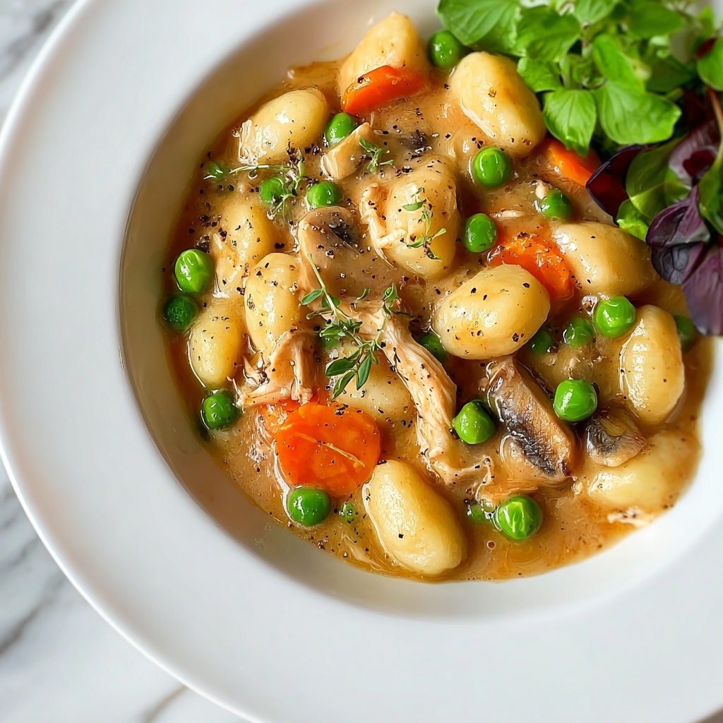 Creamy Chicken and Gnocchi Pot Pie Recipe - Recipe Image