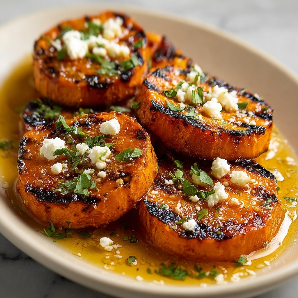 Roasted Sweet Potato Rounds with Honey & Feta Recipe - Recipe Image