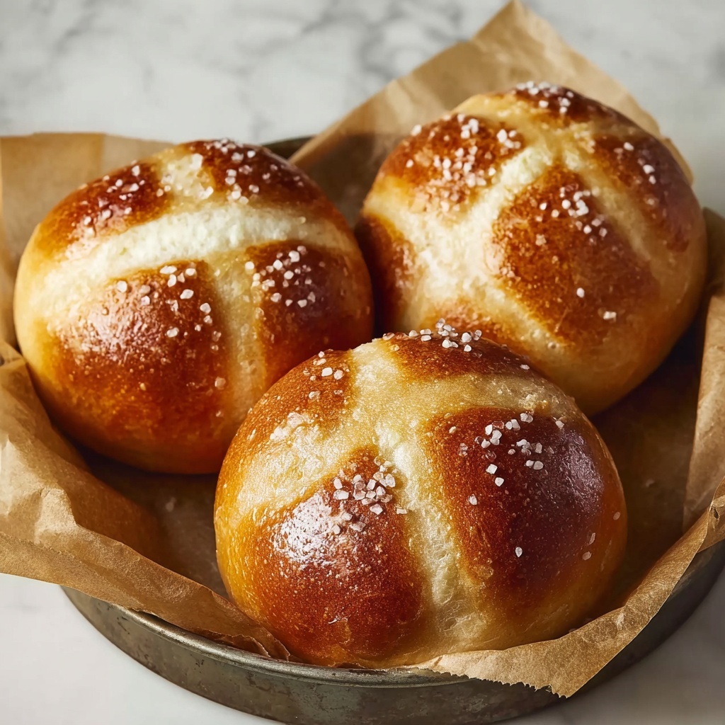 Homemade Pretzel Buns: Soft, Chewy, and Irresistibly Delicious Recipe - Recipe Image