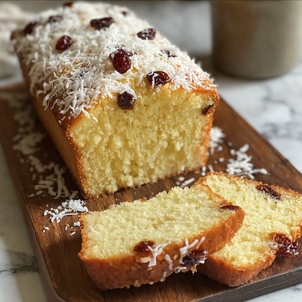 Irresistible Coconut Sweet Bread - A Slice of Paradise Recipe - Recipe Image