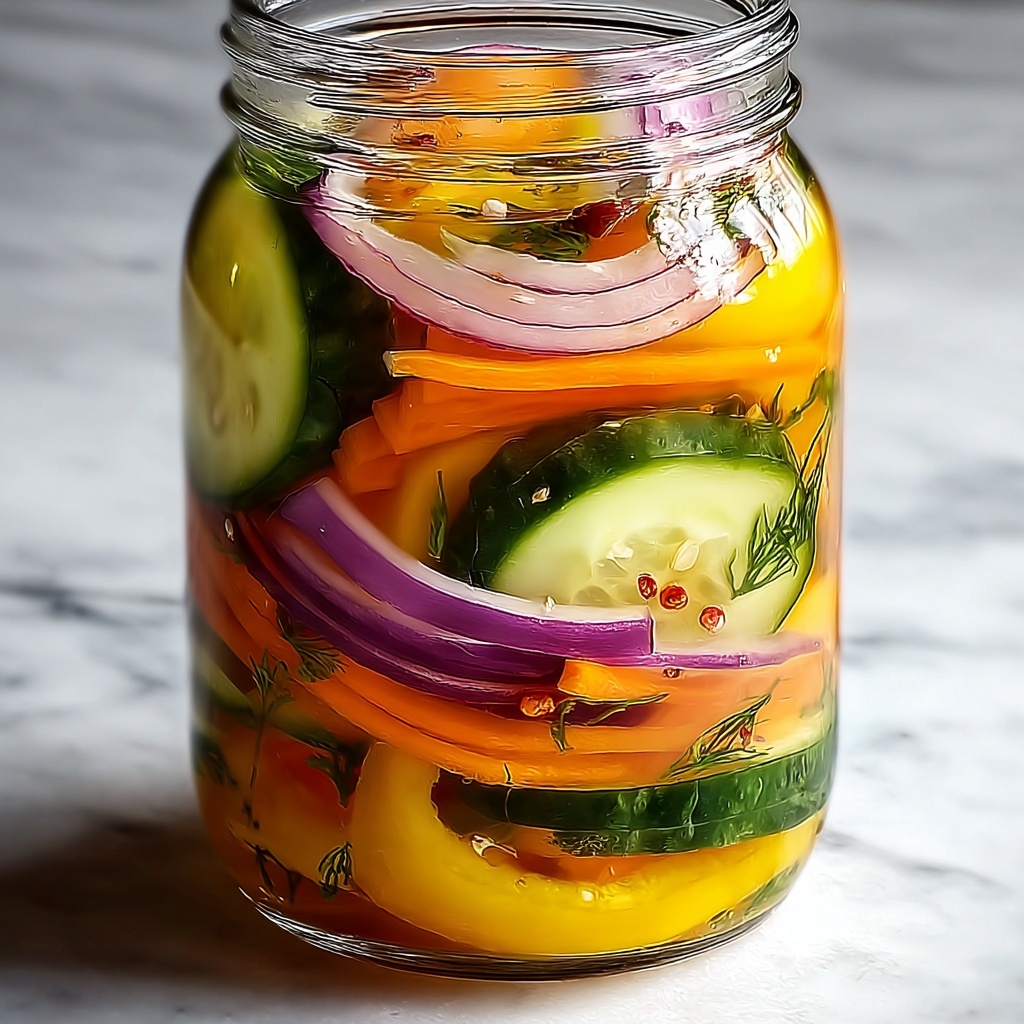 Refrigerator Pickled Vegetables: Quick, Crunchy & Flavorful Recipe - Recipe Image