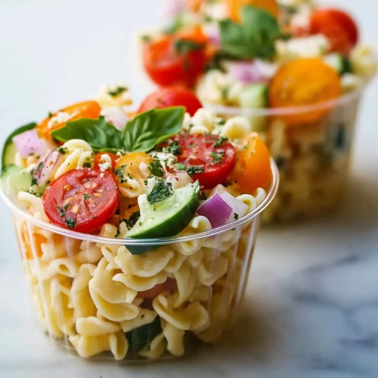 Pasta Salad Cups: Fresh, Flavorful Bites for Any Gathering Recipe