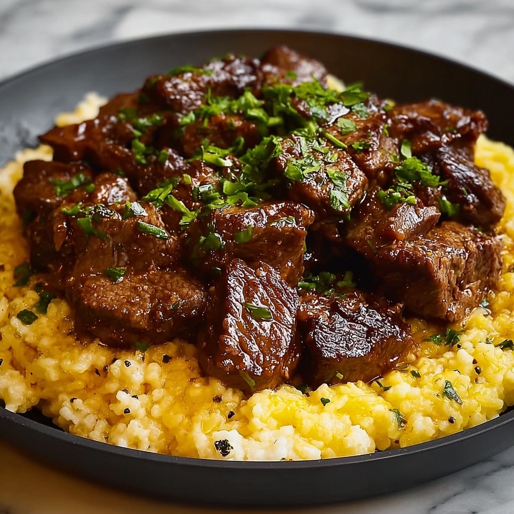 Honey Garlic Butter Steak and Rice Skillet Recipe - Recipe Image