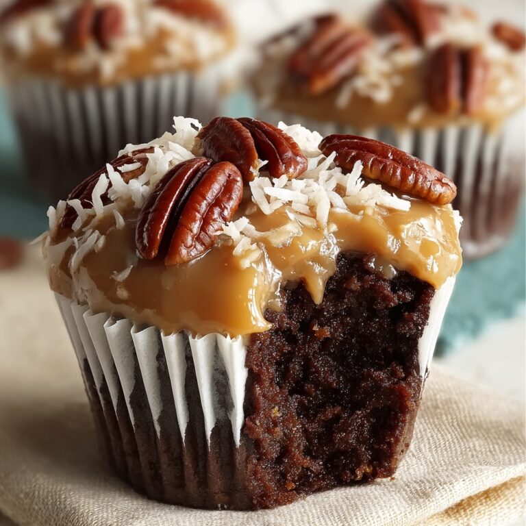 German Chocolate Cupcakes Recipe