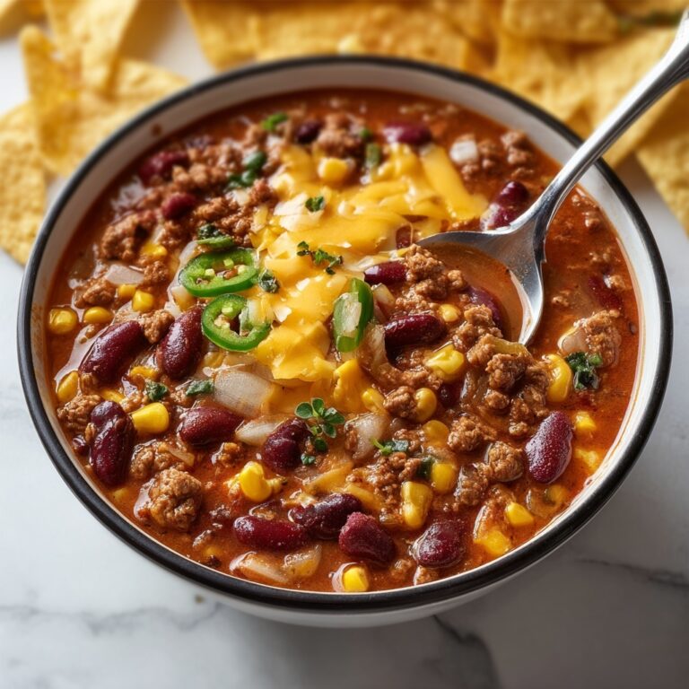 Cheesy Enchilada Chili Recipe