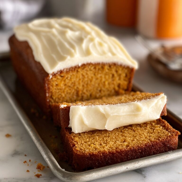 Pumpkin Bread with Cream Cheese Frosting Recipe