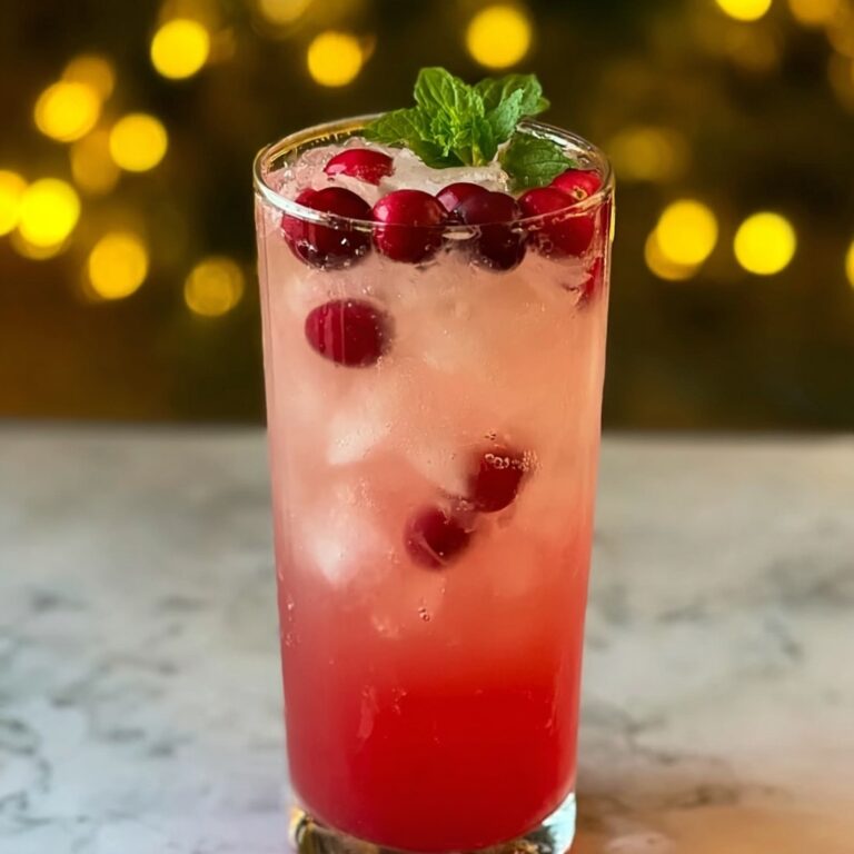 Delicious Vanilla Cranberry Crush Mocktail Recipe