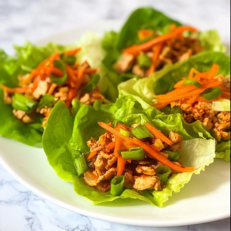 Sweet Chili Chicken Lettuce Cups Recipe