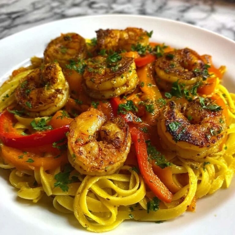 Creamy Jamaican Shrimp Rasta Pasta Recipe