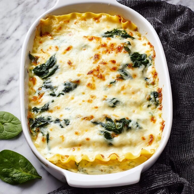 White Chicken and Spinach Lasagna Recipe