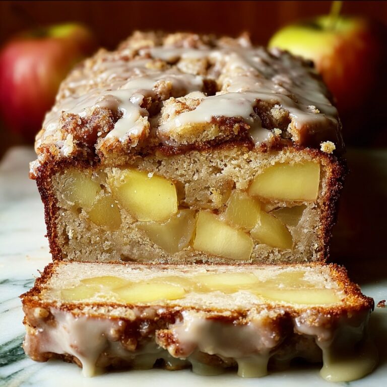 Apple Fritter Bread with Cinnamon and Glaze Recipe