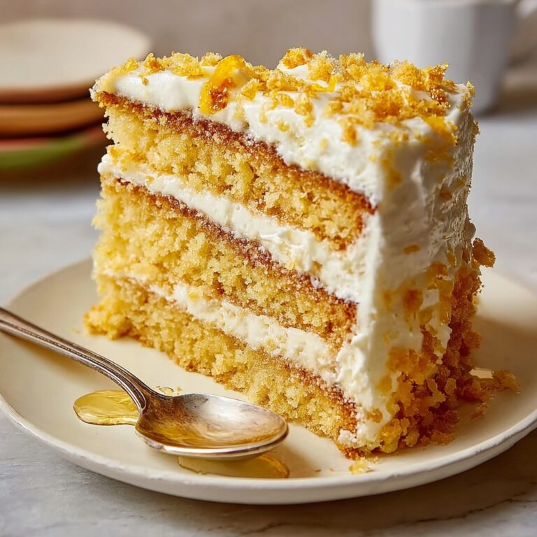 Layered Cornbread Cake with Whipped Honey Butter Frosting Recipe