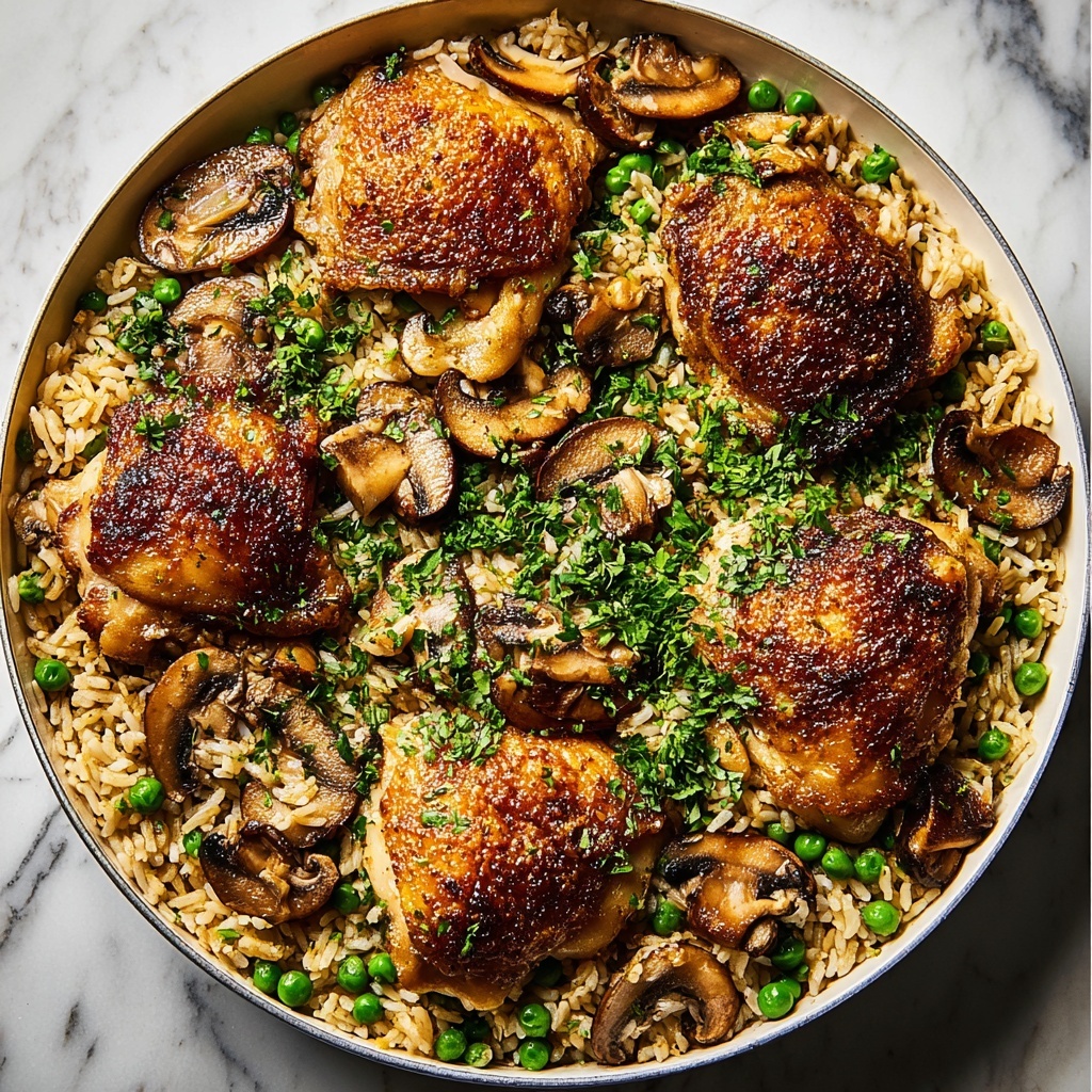 One Pan Chicken & Rice Casserole Recipe - Recipe Image