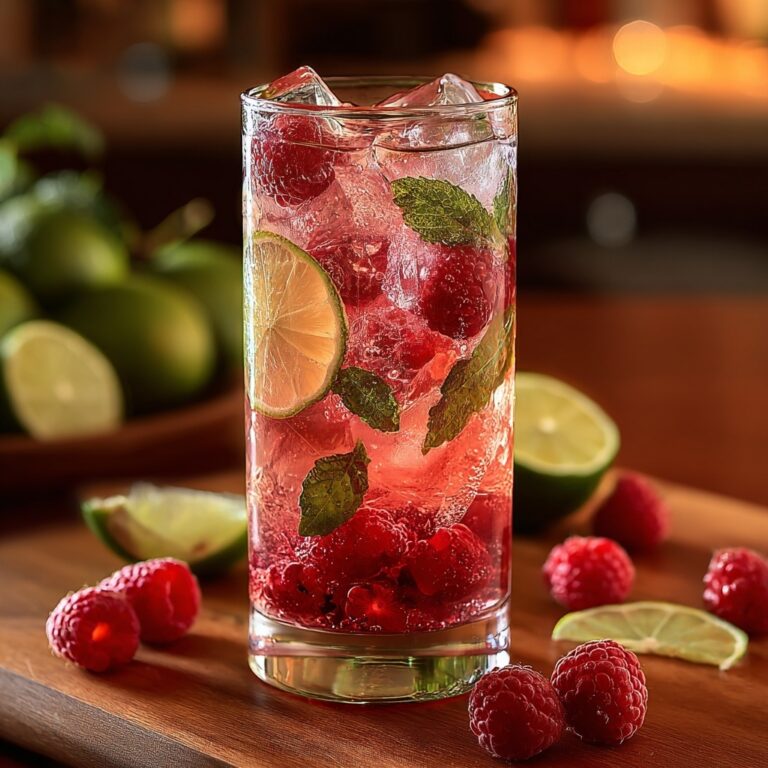 Raspberry Lime Fizz Drink Recipe
