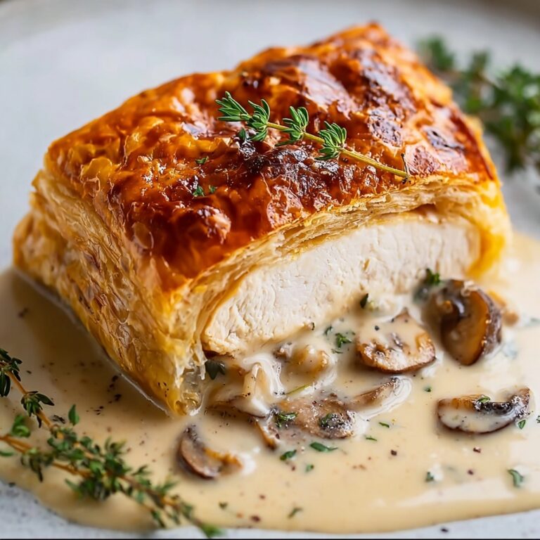 Chicken Wellington with Dijon Cream Sauce Recipe