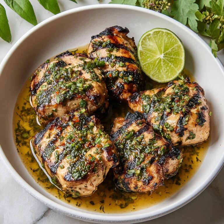 Charred Cilantro Lime Chicken Thighs Recipe