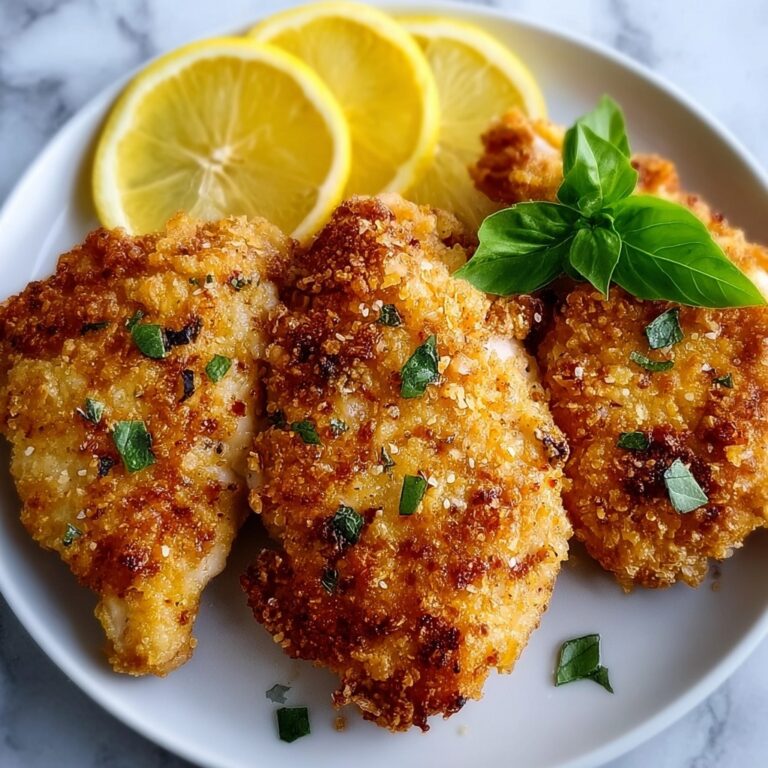Lemon Pecorino Crusted Chicken: Crispy Delight in Minutes Recipe
