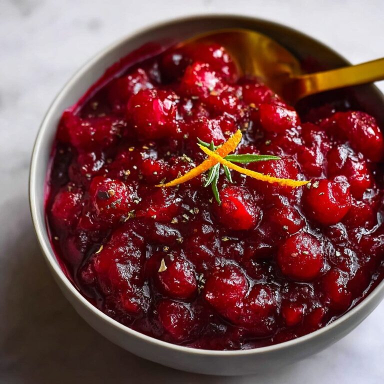 Homemade Cranberry Orange Sauce with Cinnamon Recipe