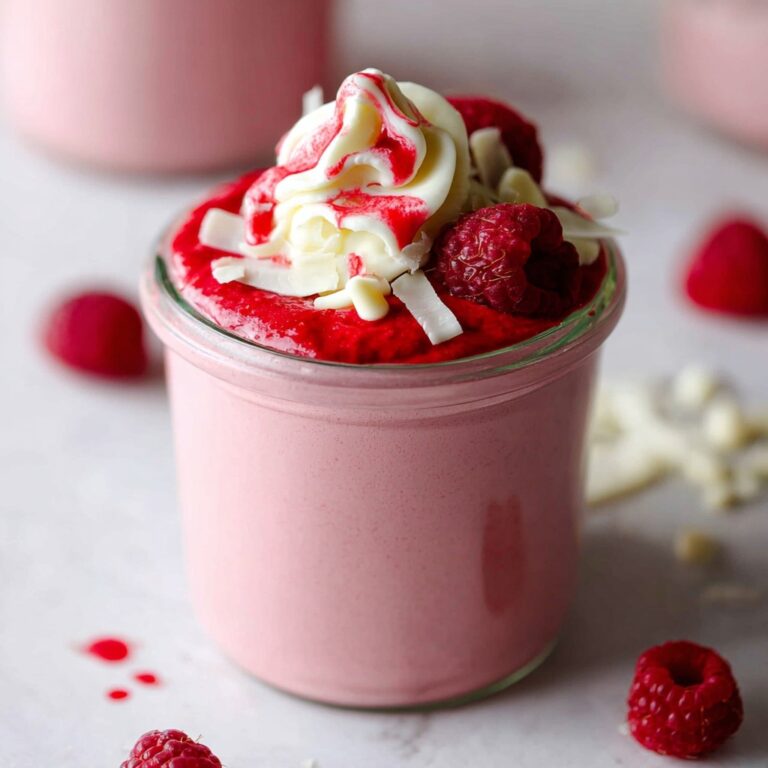 Vegan Raspberry White Chocolate Mousse Recipe