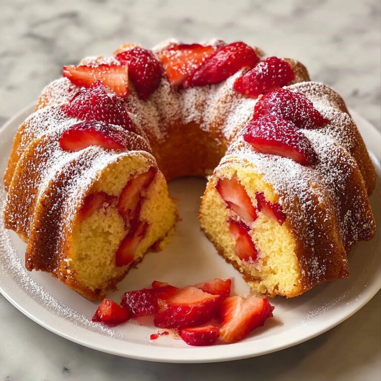 Mini Strawberry Bundt Cakes Recipe