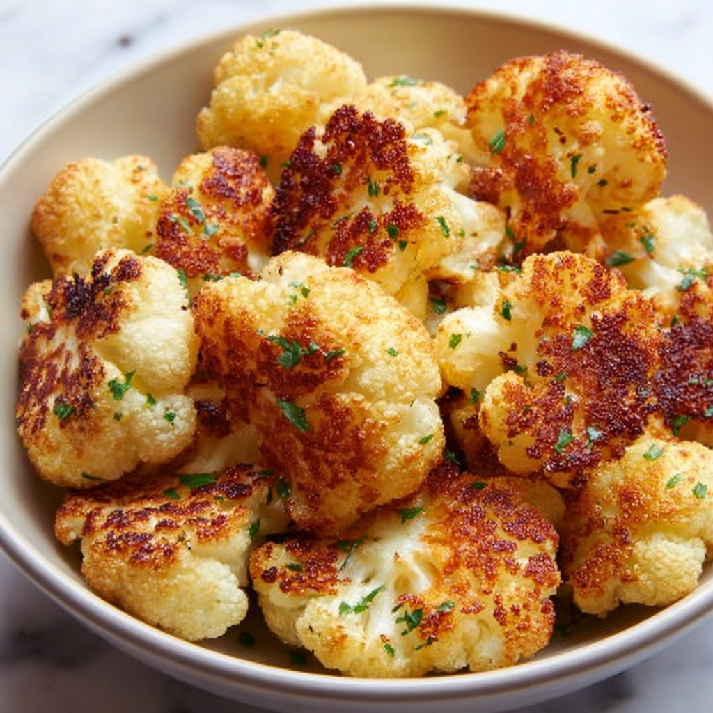 Parmesan Cauliflower Bites: Deliciously Healthy Snack Recipe - Recipe Image