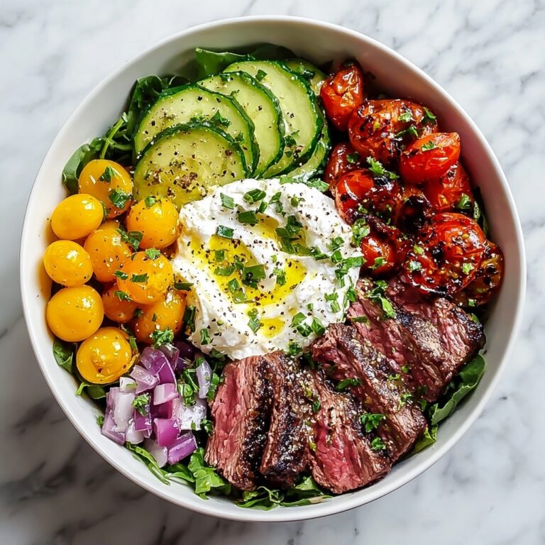 Mediterranean Steak Bowl: Quick Meal with Vibrant Flavors Recipe