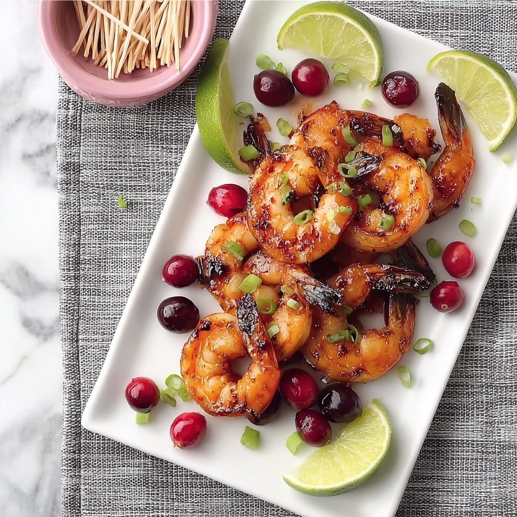 Spicy Cranberry Shrimp Skewers Recipe - Recipe Image