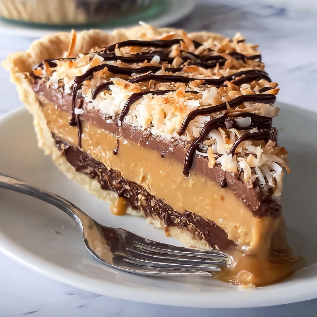 Samoas Cookie Pie: 5 Layers of Decadent Delight Recipe - Recipe Image