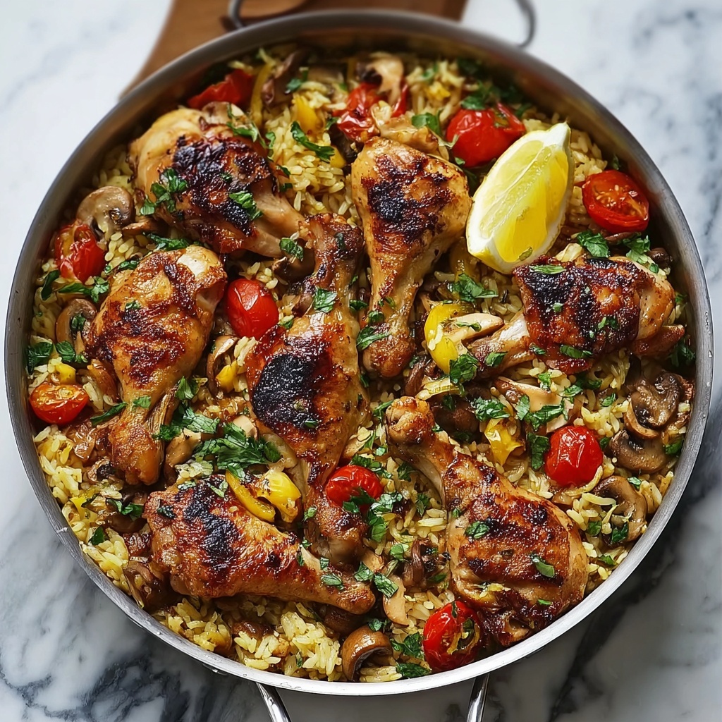 Greek Lemon Chicken with Rice Recipe